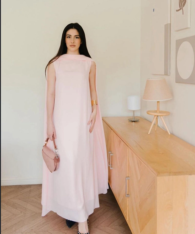 Parrot Pink Capegown
