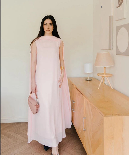 Parrot Pink Capegown