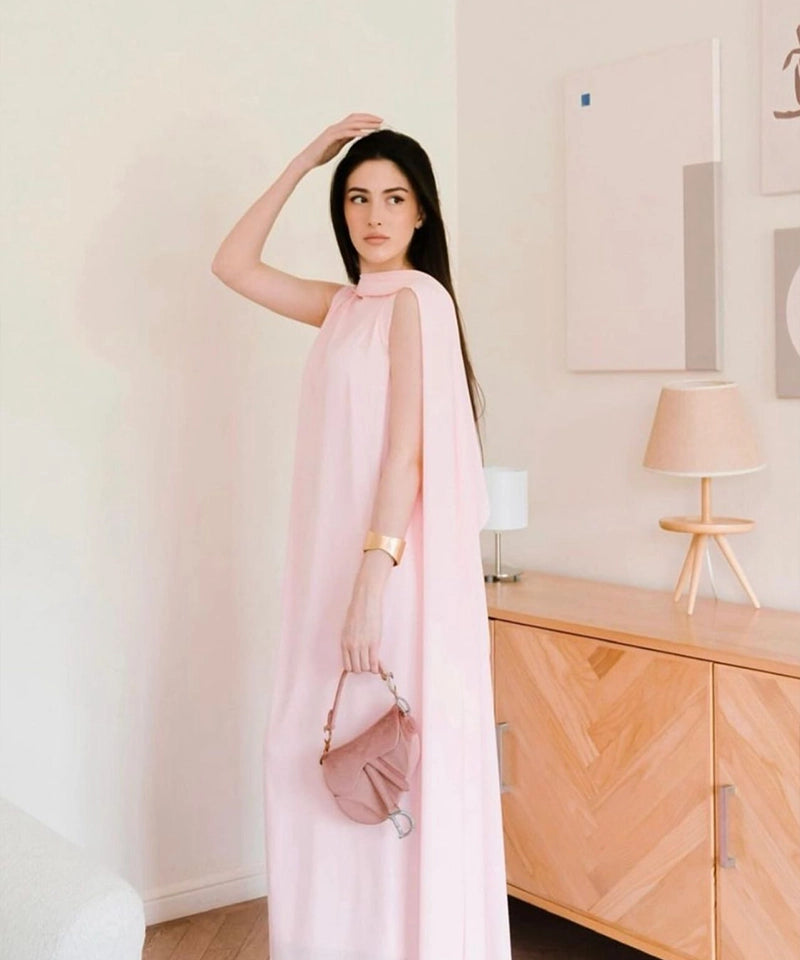 Parrot Pink Capegown