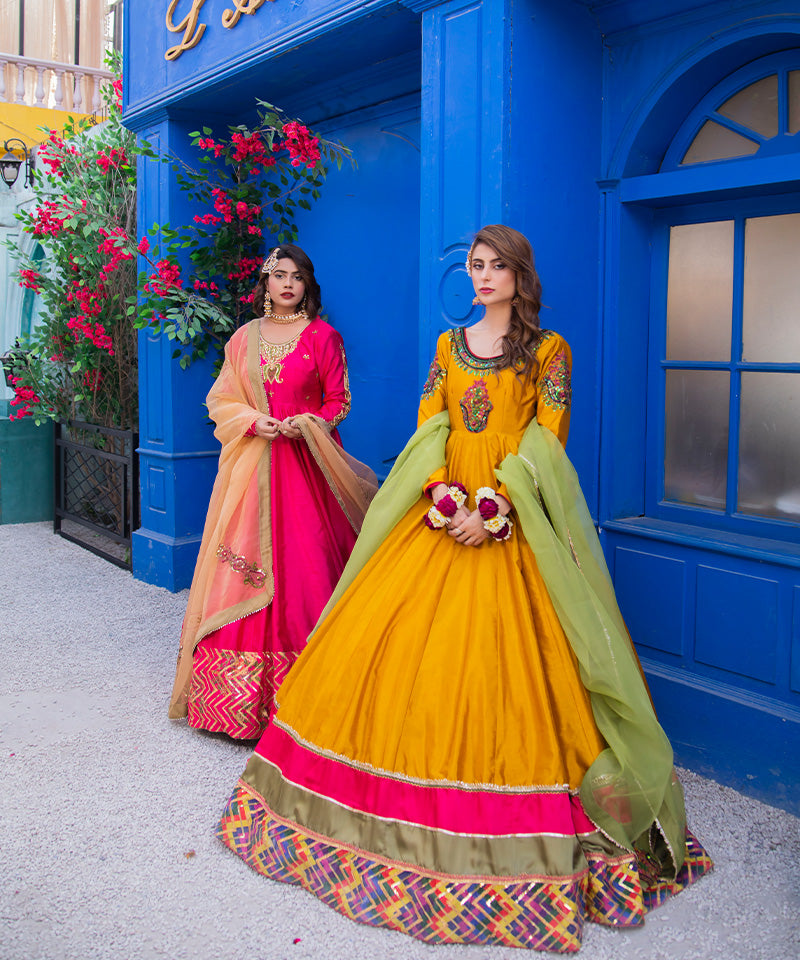 Shenderella 3pc(Frok, Dupatta, Bottom Capri)