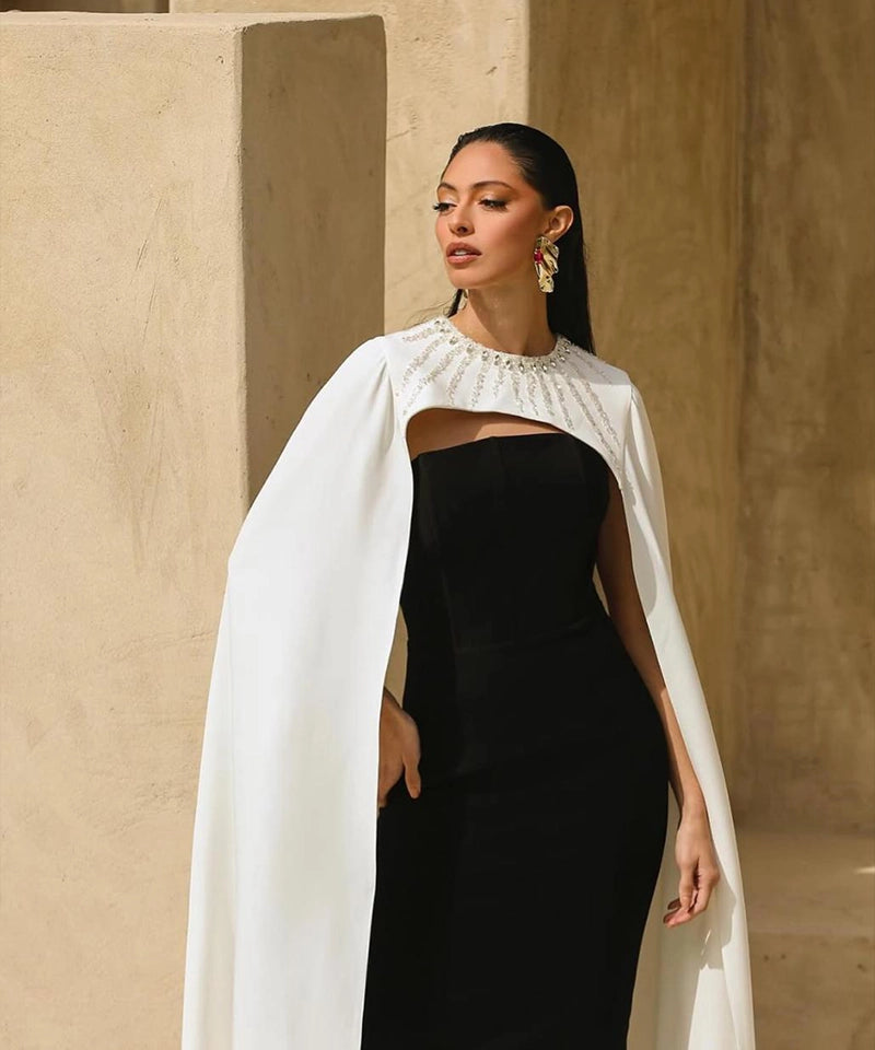 Black Traditional Cape Dress