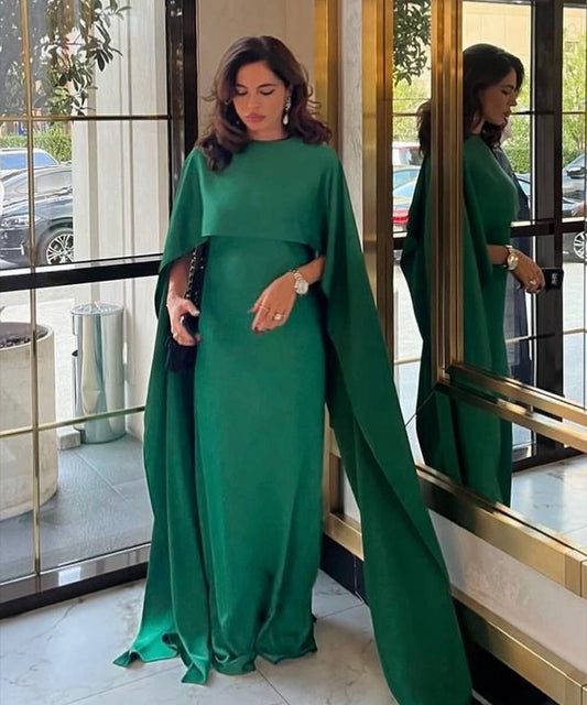 Elegant Green Capegown