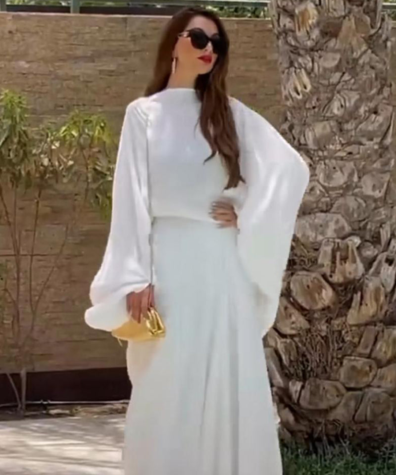 Caftan and Cuts White