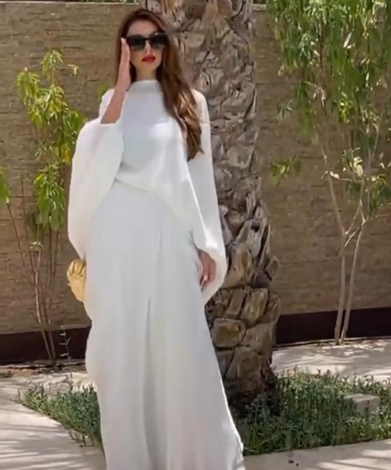 Caftan and Cuts White