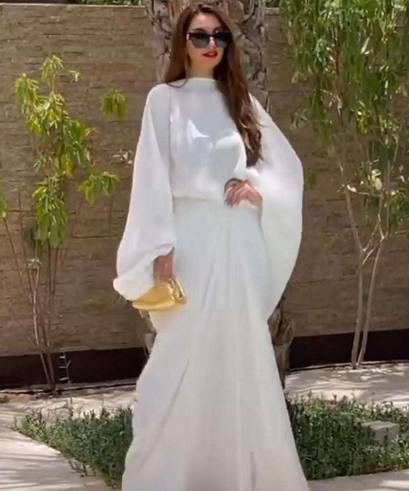 Caftan and Cuts White